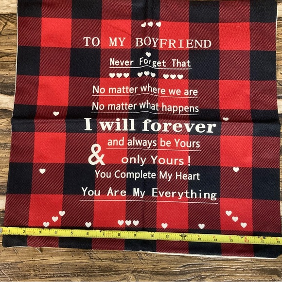 Boyfriend throw pillow case NWOT - Picture 4 of 8